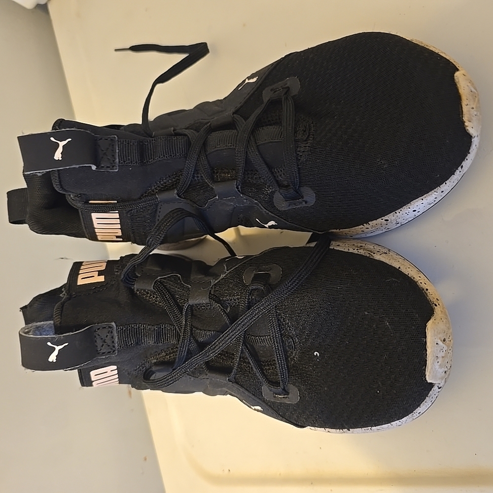 PUMA Women's Contempt Demi Mesh Athletic Shoes Sneaker (BLACK, US 7 REG)